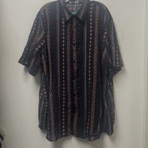 VATPAVE Men's Casual Hawaiian Floral Shirt Short Sleeve Button Down